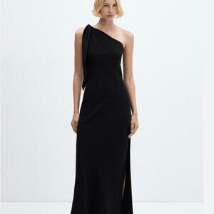 Mango Assymetrical black dress-NWT!